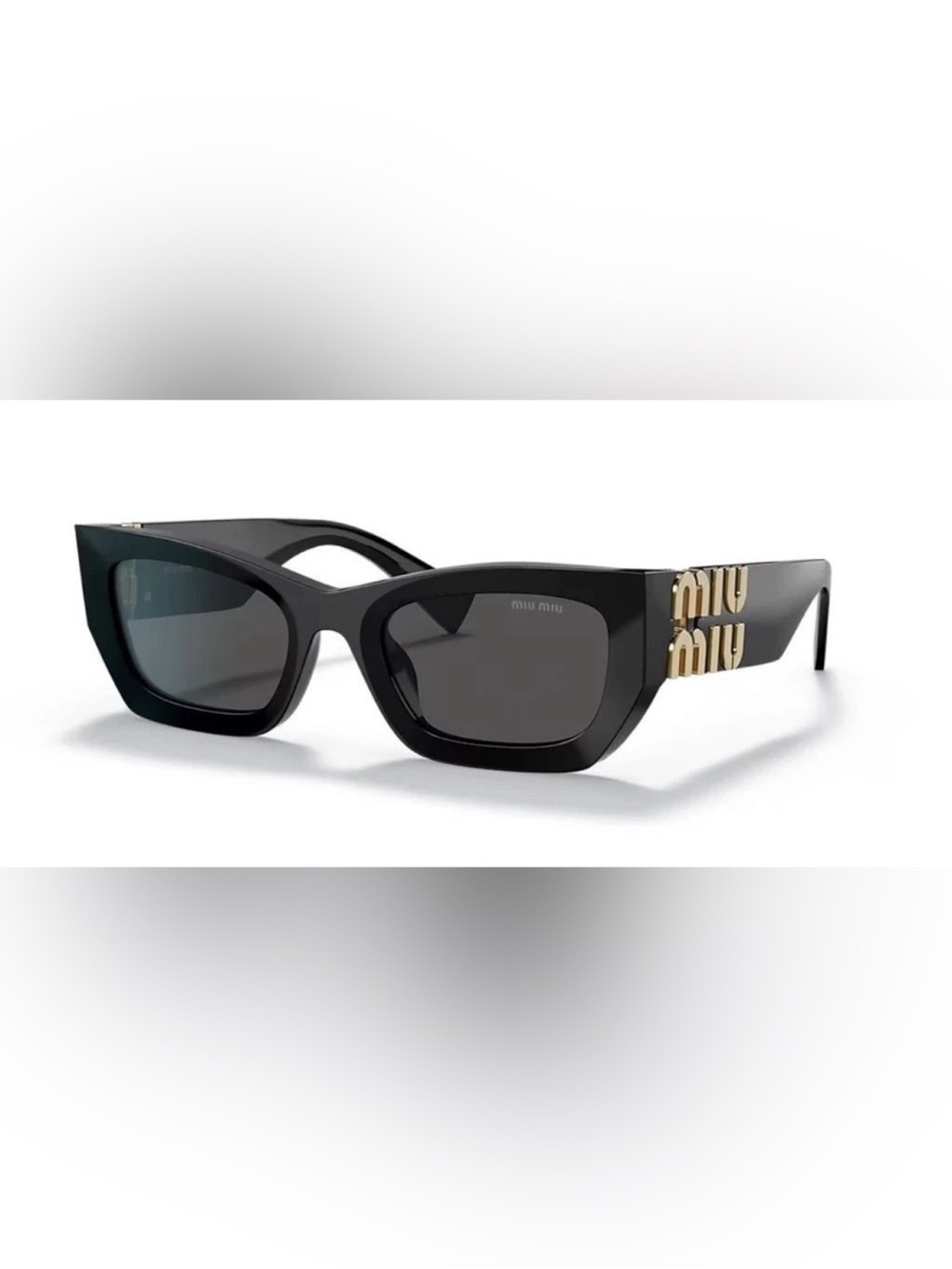 Miu Miu MU 09WS - Black Cat Eye Sunglasses